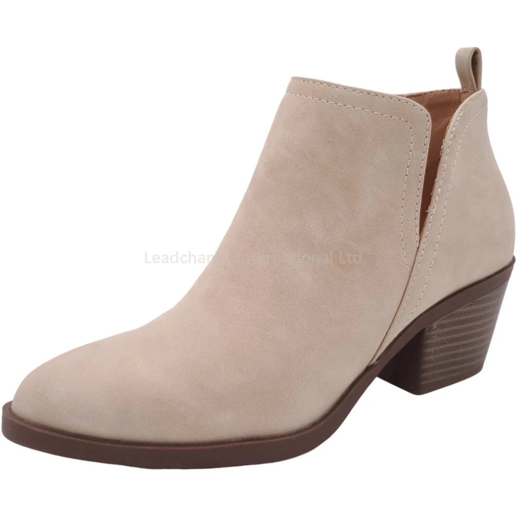 Women′s Casual Shoes Fashion Ankle Slip-on Lady Boots