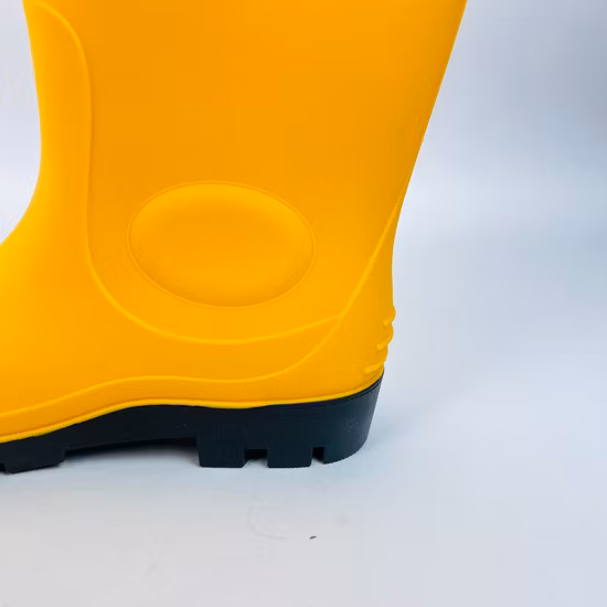Botas de PVC personalizadas sapatos de trabalho de plástico masculino feminino antiderrapante à prova d'água biqueira de aço botas de chuva sapatos médicos