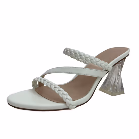 Moda feminina sapatos baixos casuais sandálias de lazer PU sandálias com tiras