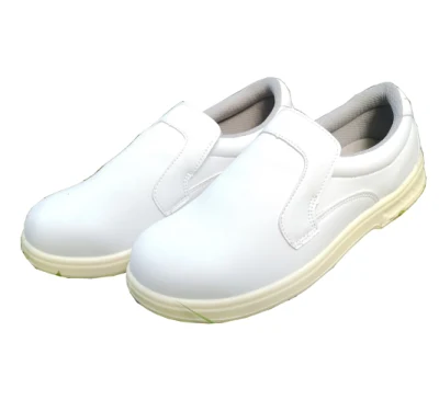 Sapatos brancos de injeção de microfibra cimentados para proteção dos dedos dos pés para fornecimento de energia